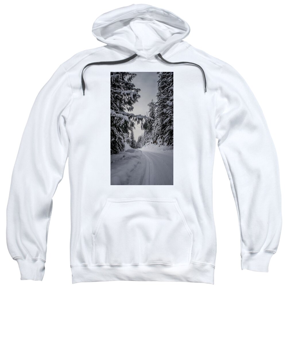 Winter Sweatshirt featuring the photograph Around the Bend by Albert Seger