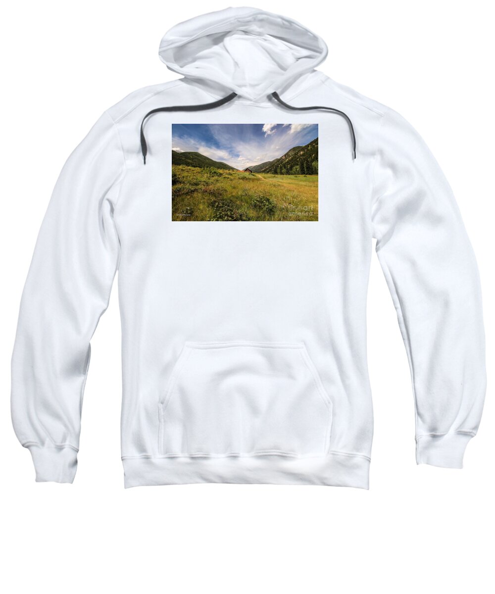 Ashcroft Ghost Town Sweatshirt featuring the photograph Ashcroft Ghost Town by Veronica Batterson