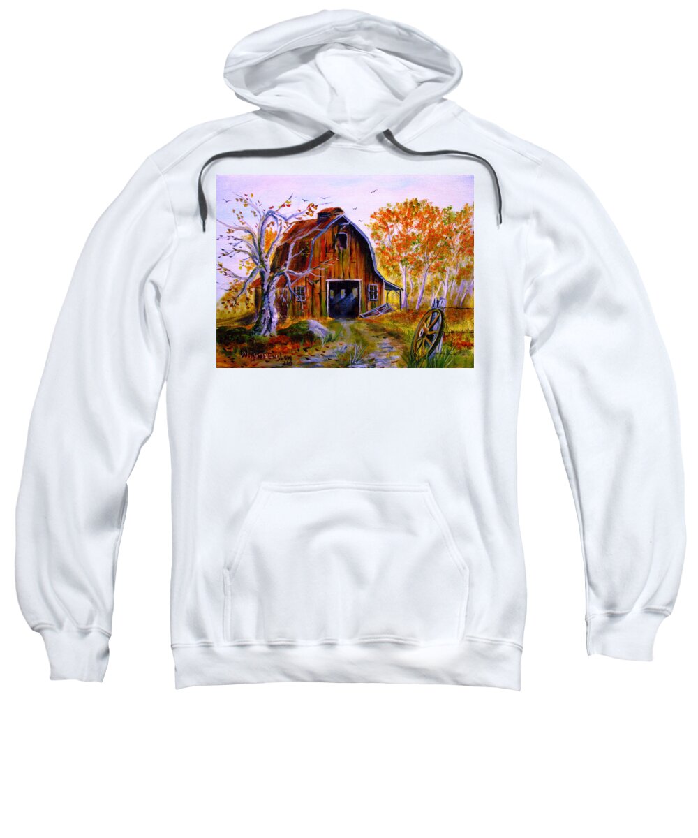 Landscape Sweatshirt featuring the painting Autumn Beauty by Wayne Enslow