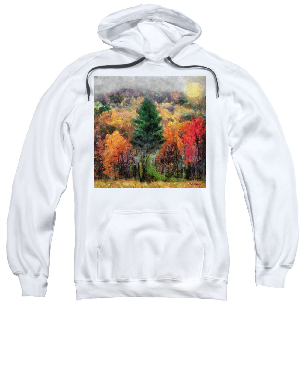 Landscape Sweatshirt featuring the painting Autumn Carnival by RC DeWinter