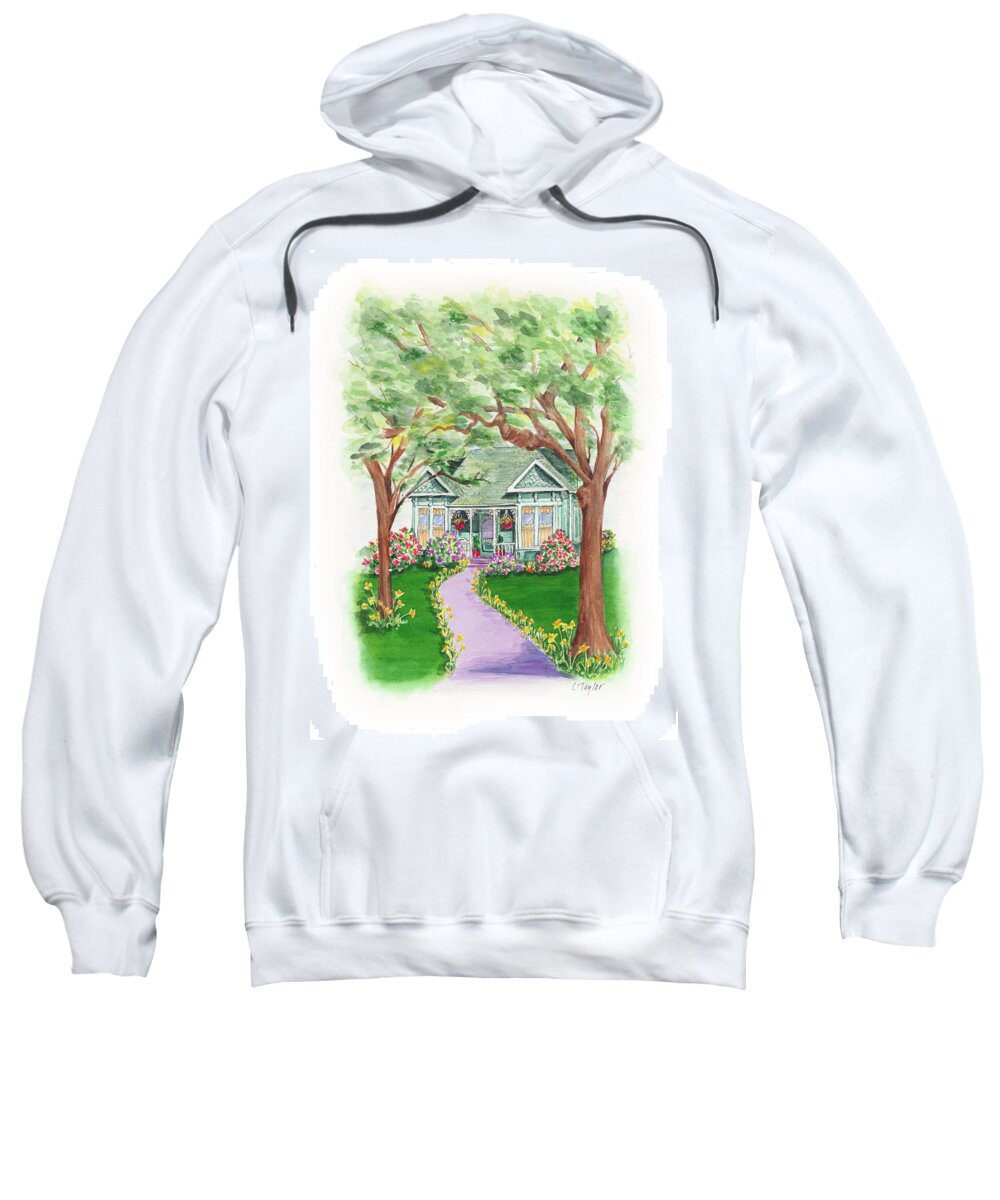 Ashland Sweatshirt featuring the painting B Street by Lori Taylor