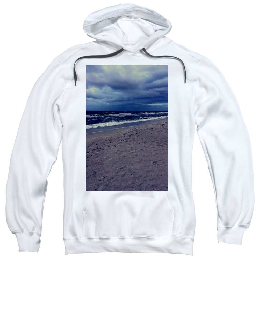  Sweatshirt featuring the photograph Beach by Kristina Lebron