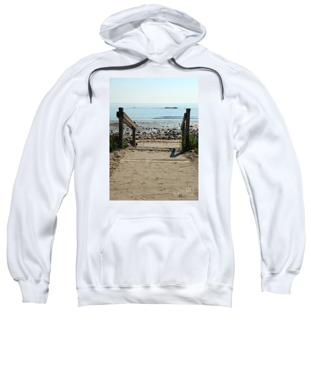Beach Sweatshirt featuring the photograph Beach Path by Richard Gibb
