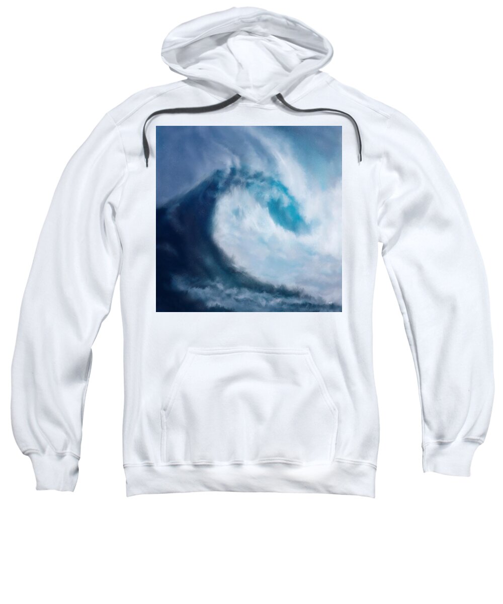 ering Sea Sweatshirt featuring the digital art Bering Sea by Mark Taylor