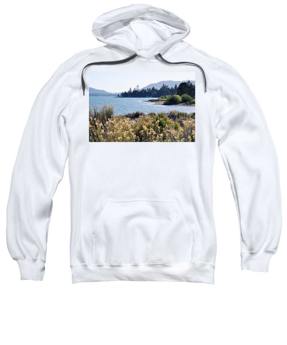 Big Bear Lake Sweatshirt featuring the photograph Big Bear Lake Shoreline by Kyle Hanson