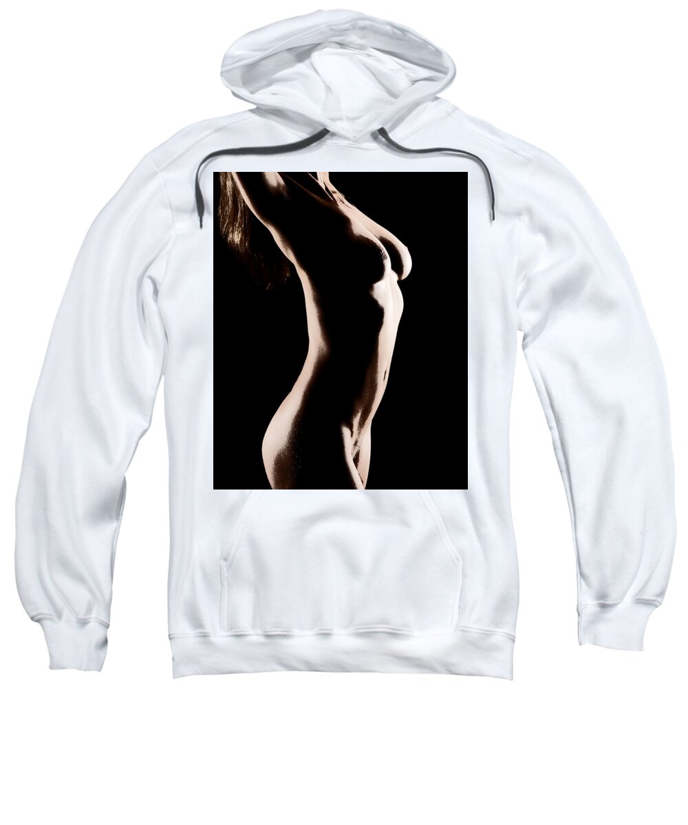 Nude Sweatshirt featuring the photograph Bodyscape 542 by Michael Fryd