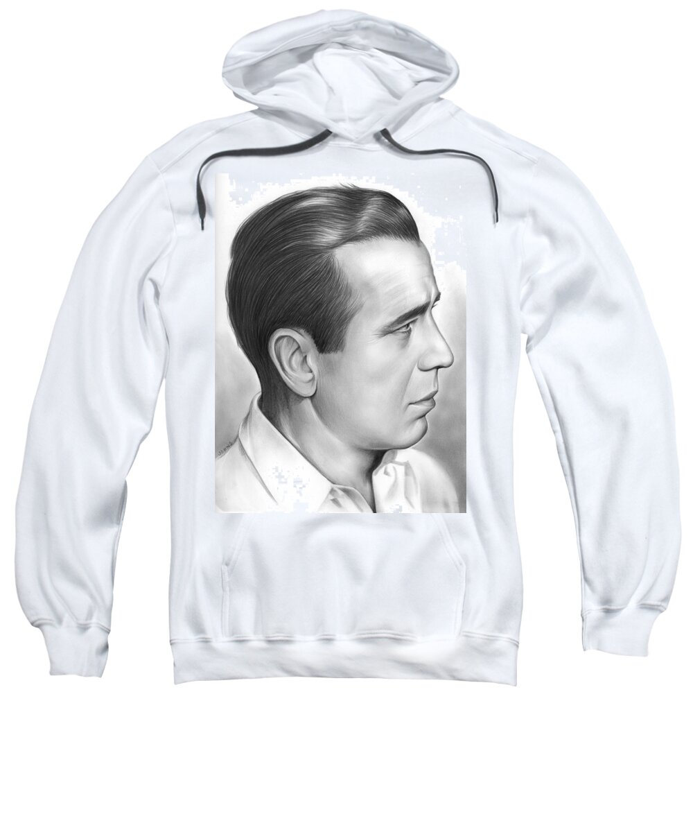 Bogart Sweatshirt featuring the drawing Bogart by Greg Joens