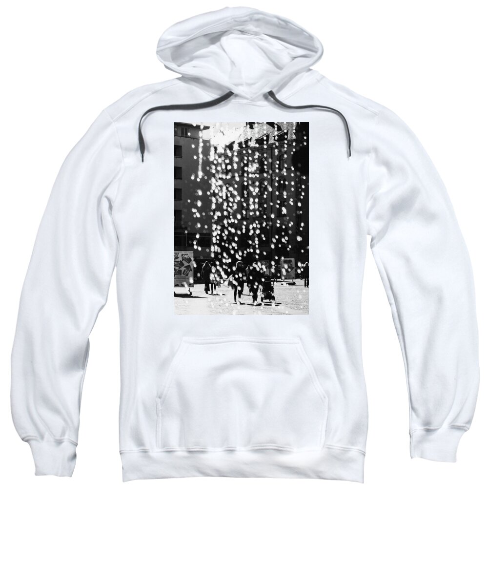 Street Sweatshirt featuring the photograph Bokeh Rain by Marcus Karlsson Sall