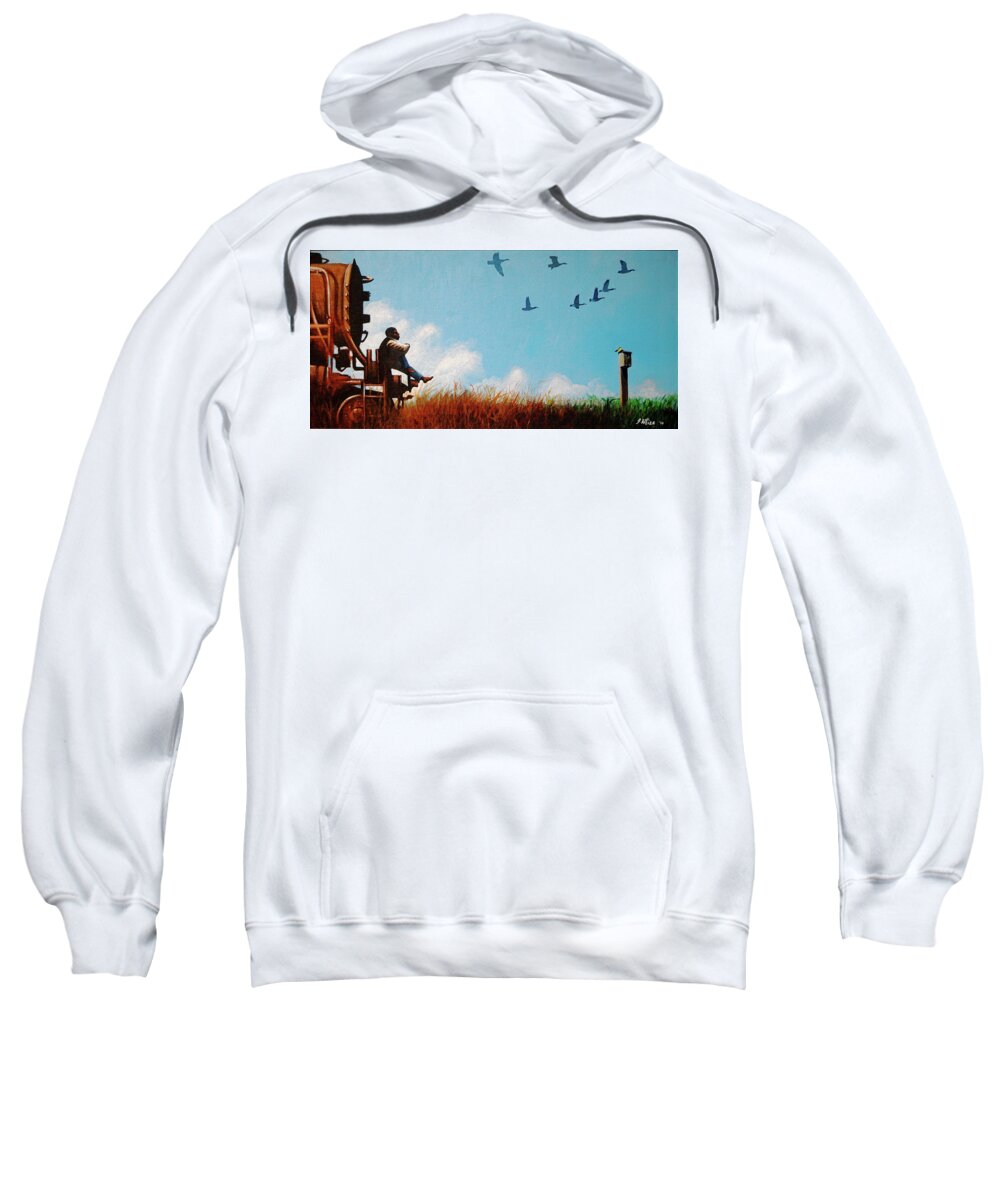 Bound Sweatshirt featuring the painting Bound for Glory by Jerome White