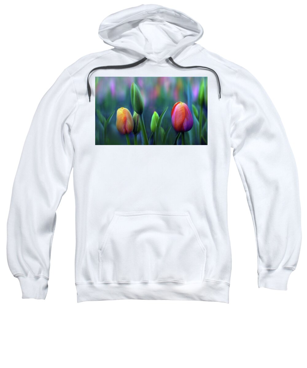 Tulips Sweatshirt featuring the photograph Breezy by Jessica Jenney