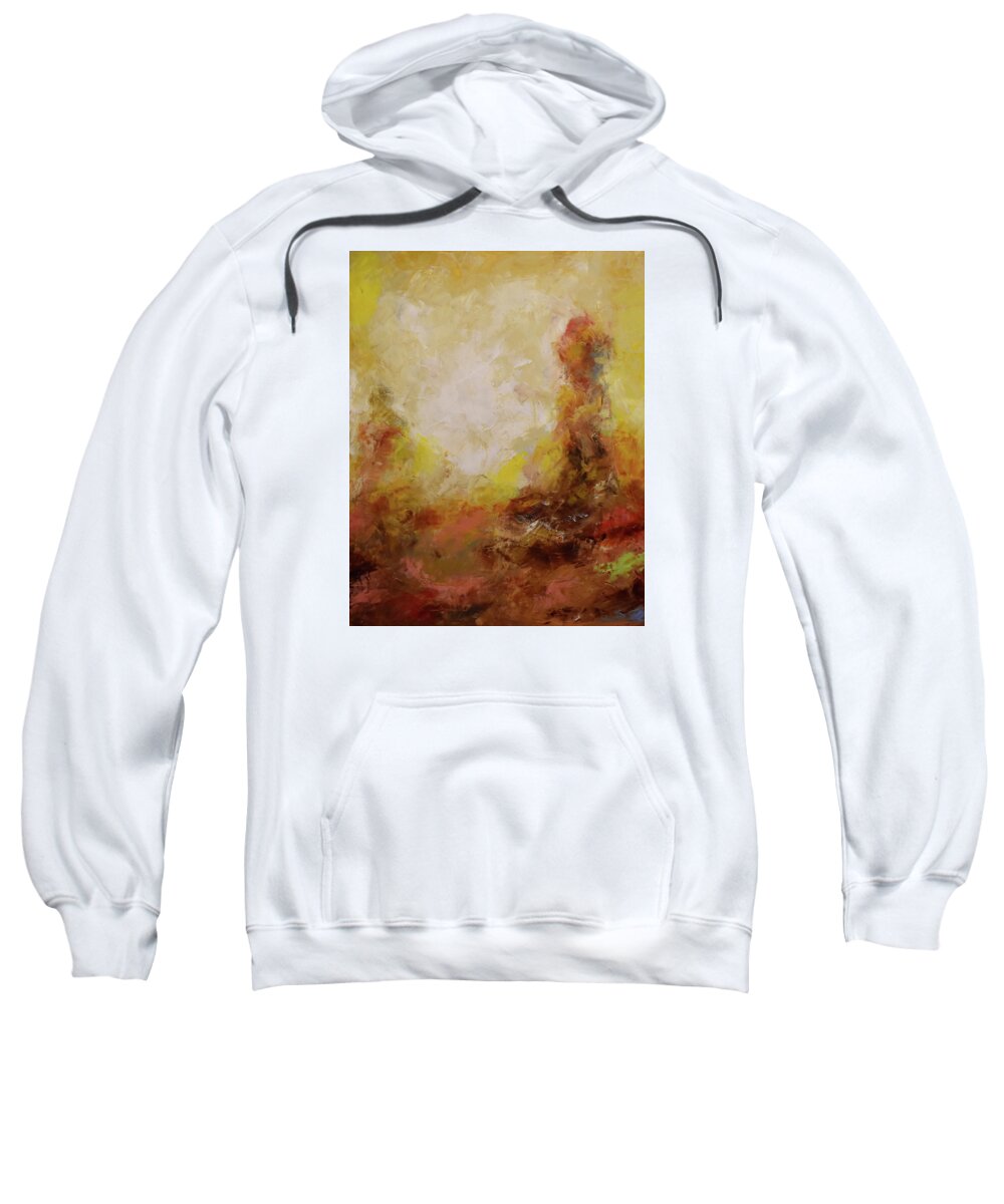 Print Sweatshirt featuring the painting Brumas No.13 by Abisay Puentes