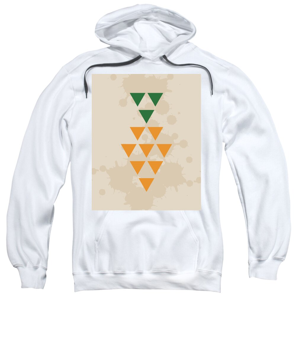 Triangles Sweatshirt featuring the digital art Carrot by K Bradley Washburn