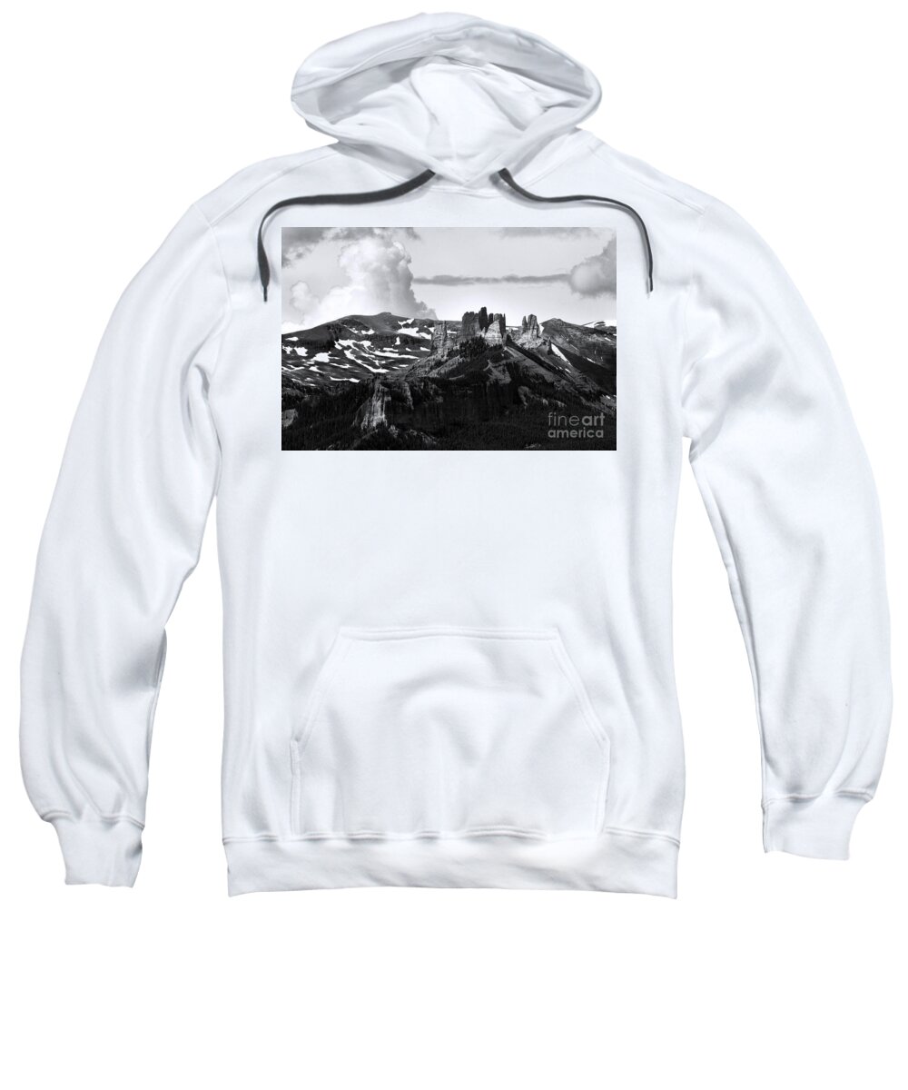 Castles Sweatshirt featuring the photograph Castles in the Sky by Jim Garrison