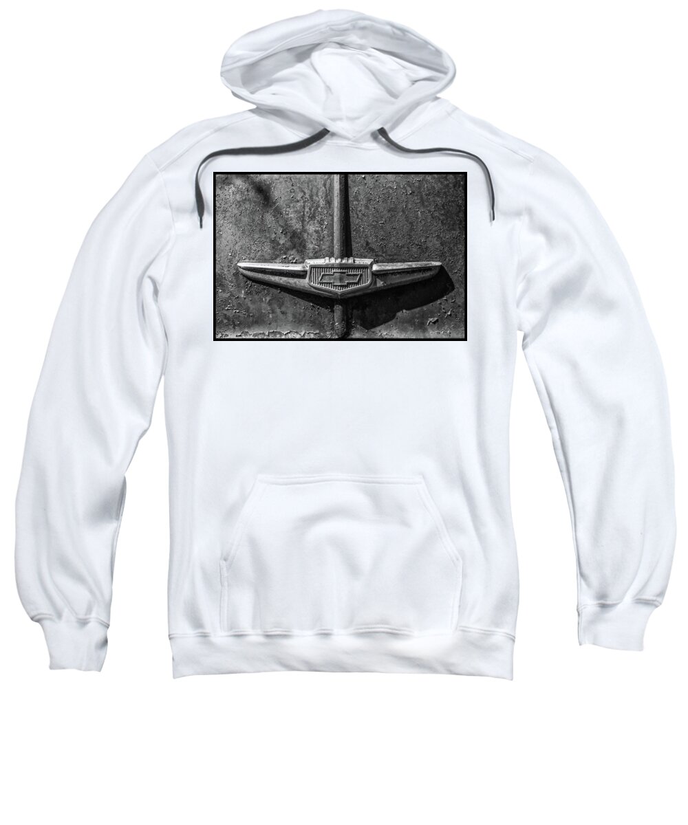 Chevy Emblem Sweatshirt featuring the photograph Chevy emblem-4240 by Matthew Pace