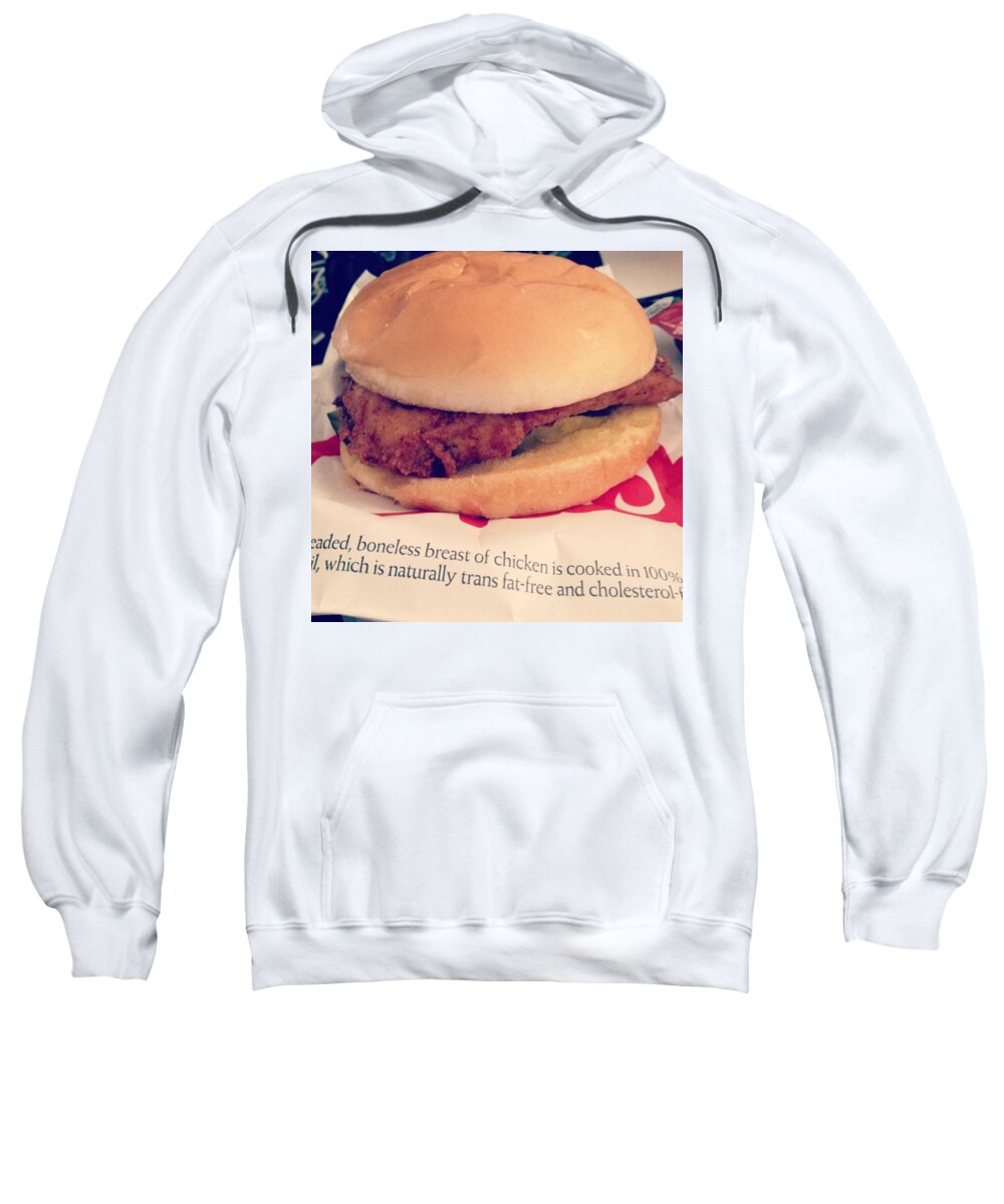  Sweatshirt featuring the photograph Chicken Fil A ..the Real Good Mood Food by Ryan Johnston