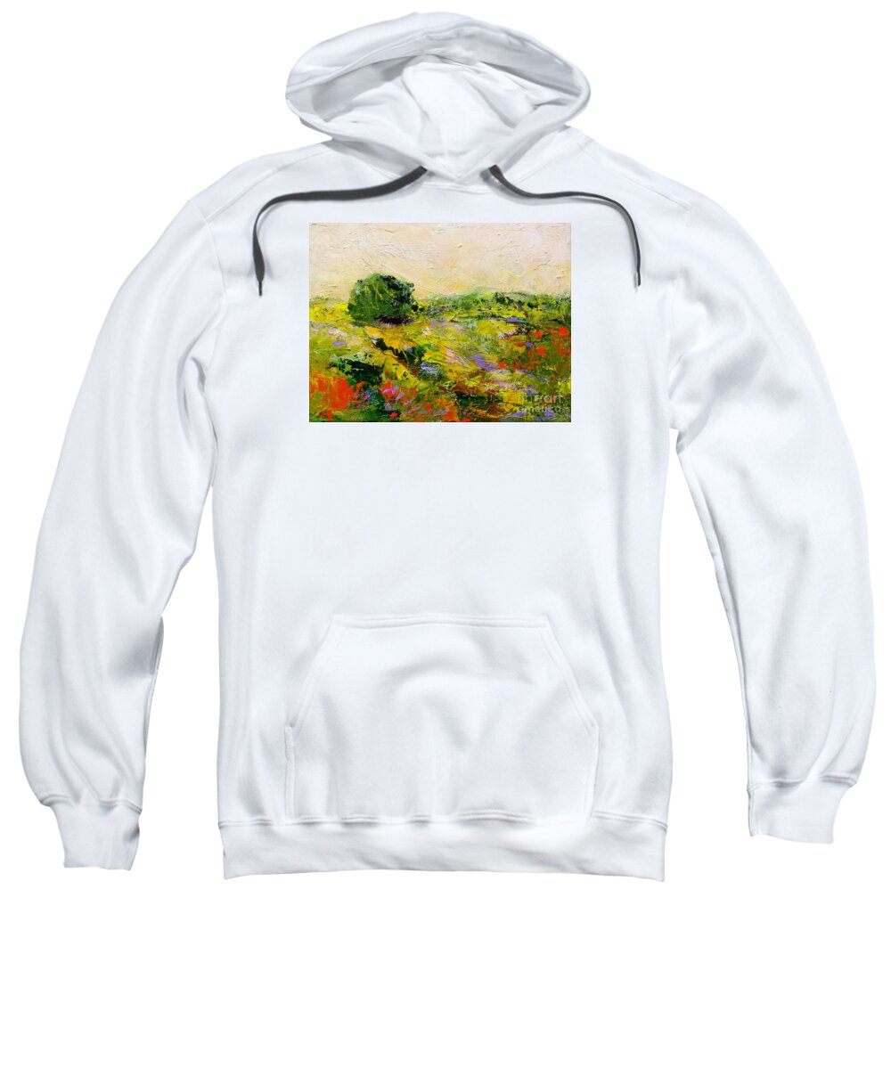 Landscape Sweatshirt featuring the painting Chippenham by Allan P Friedlander
