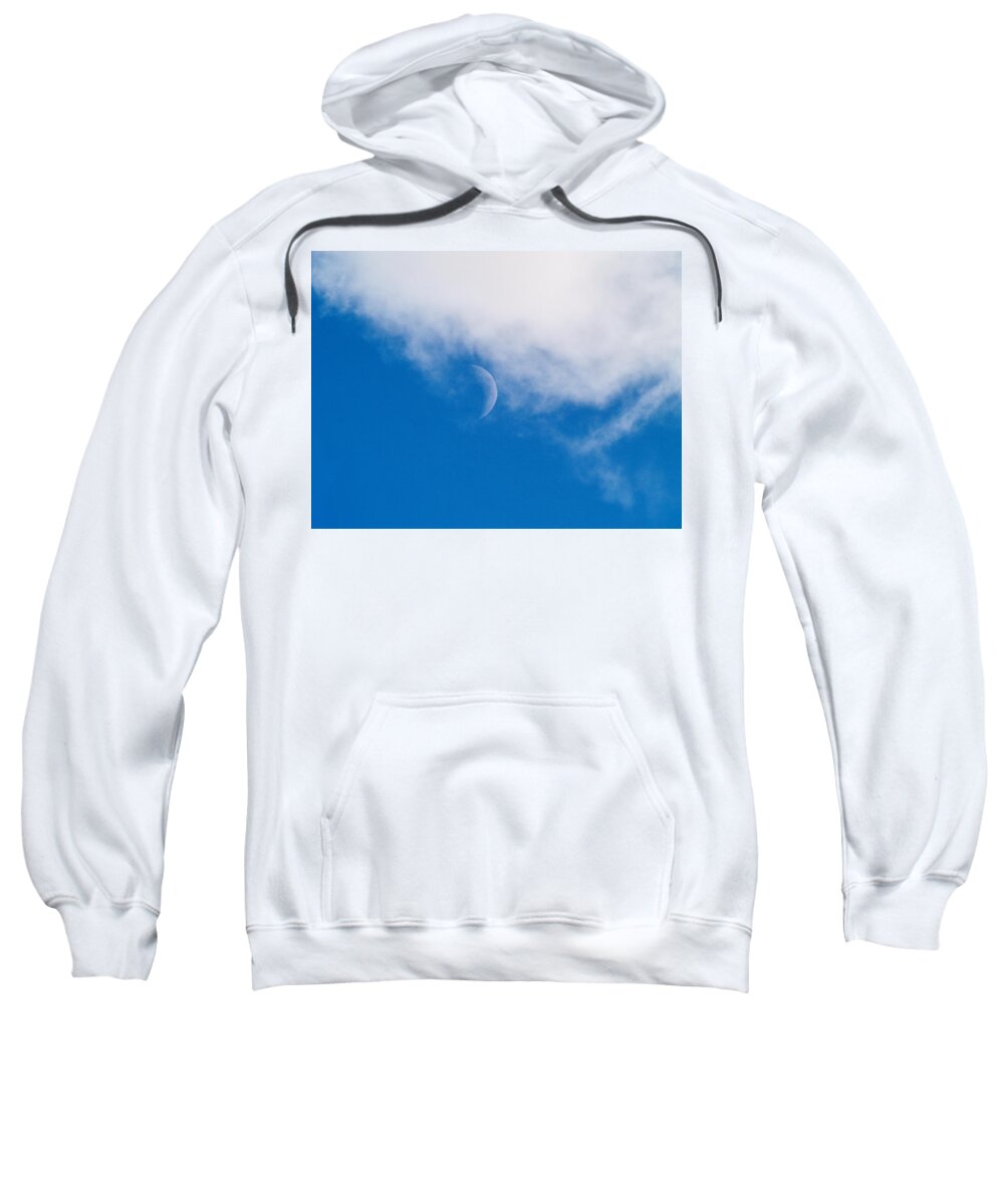 December Skies Sweatshirt featuring the photograph Cloud Catching Moon				 by Richard Thomas