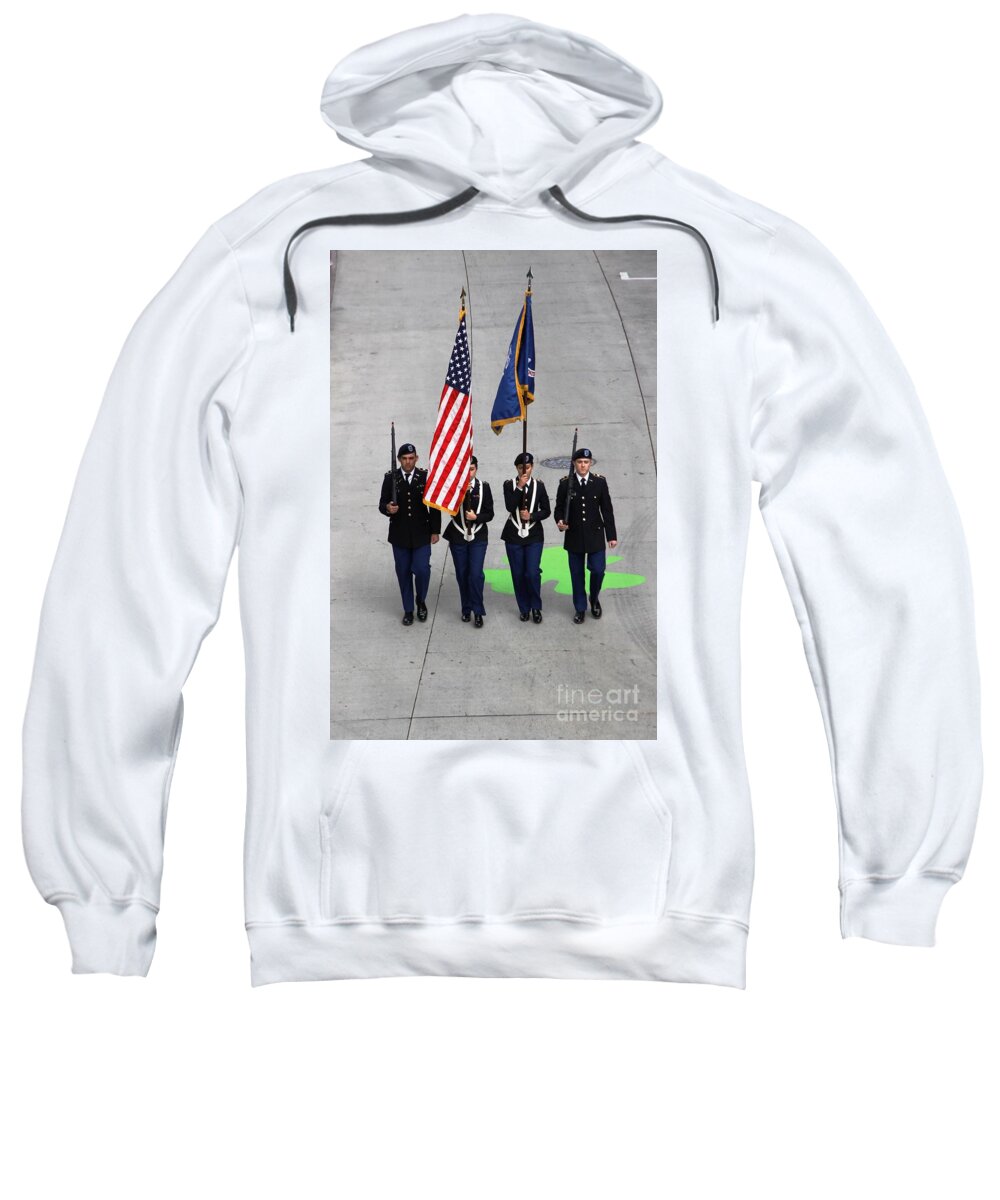 Color Guard Sweatshirt featuring the photograph Color guard by Richard Lynch
