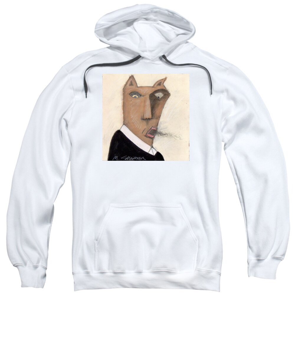 Portraits Sweatshirt featuring the painting Coppenhagen by Michael Sharber
