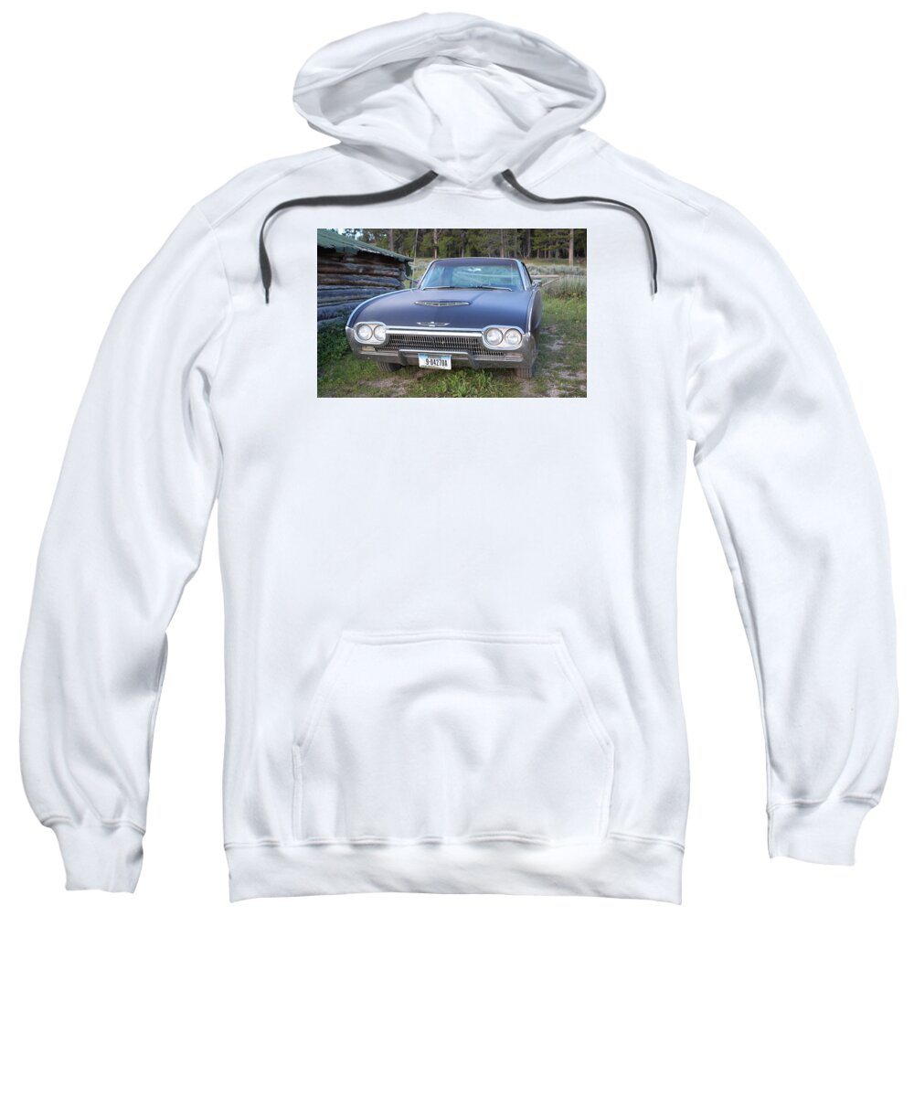Cars Sweatshirt featuring the photograph Cowboys Cadillac by Diane Bohna