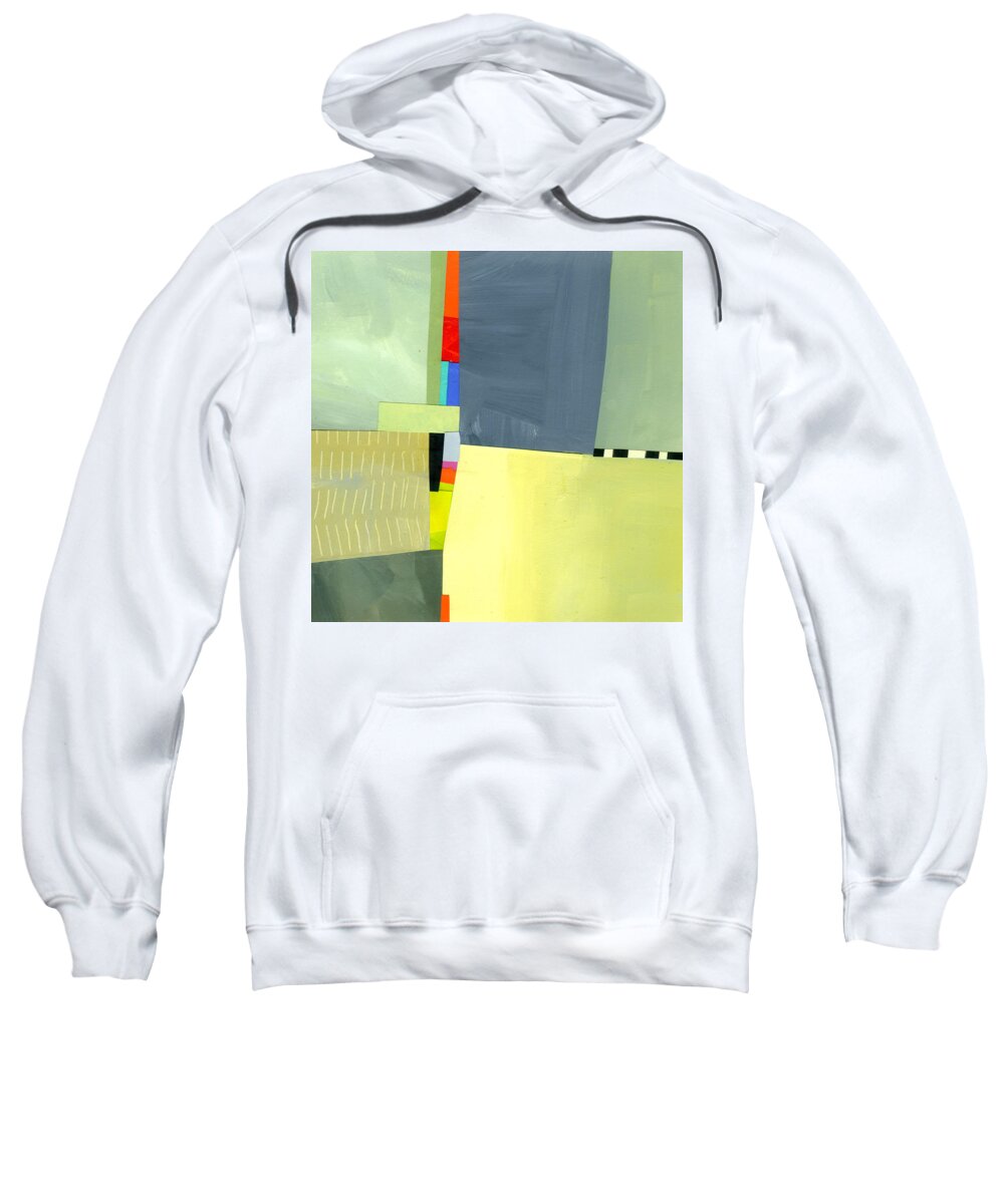Abstract Art Sweatshirt featuring the painting Crevice or Cravat by Jane Davies