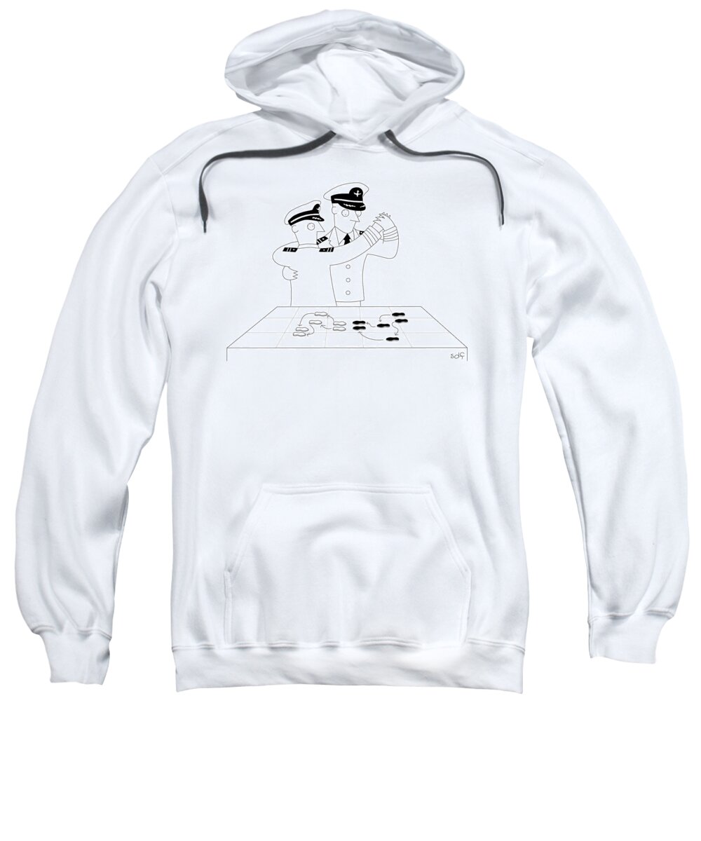 Sailor Sweatshirt featuring the drawing Dance Steps by Seth Fleishman