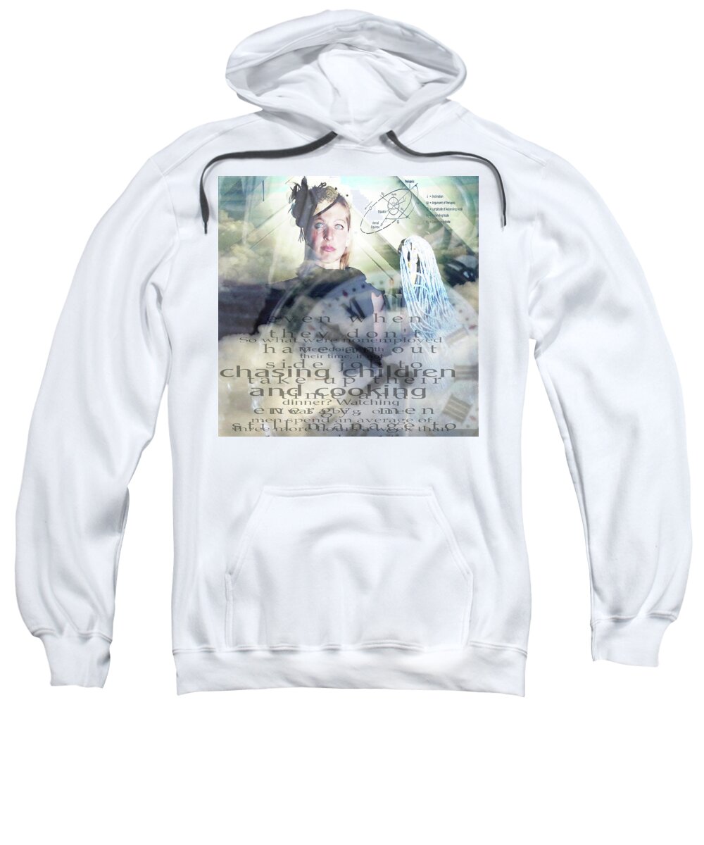 Woman Sweatshirt featuring the photograph Domestic Considerations by Ann Tracy
