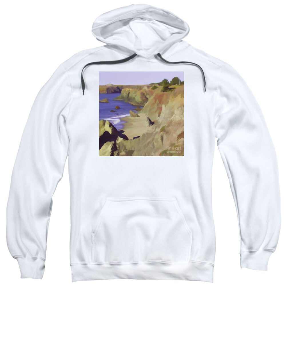 Landscape Sweatshirt featuring the photograph Above Bodega by Joyce Creswell