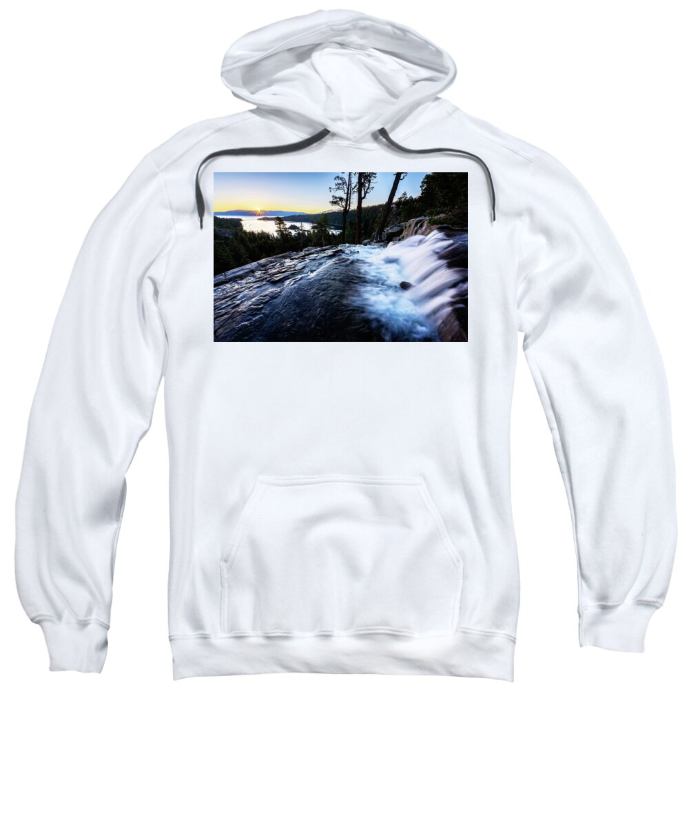 California Sweatshirt featuring the photograph Eagle Falls at Emerald Bay by John Hight