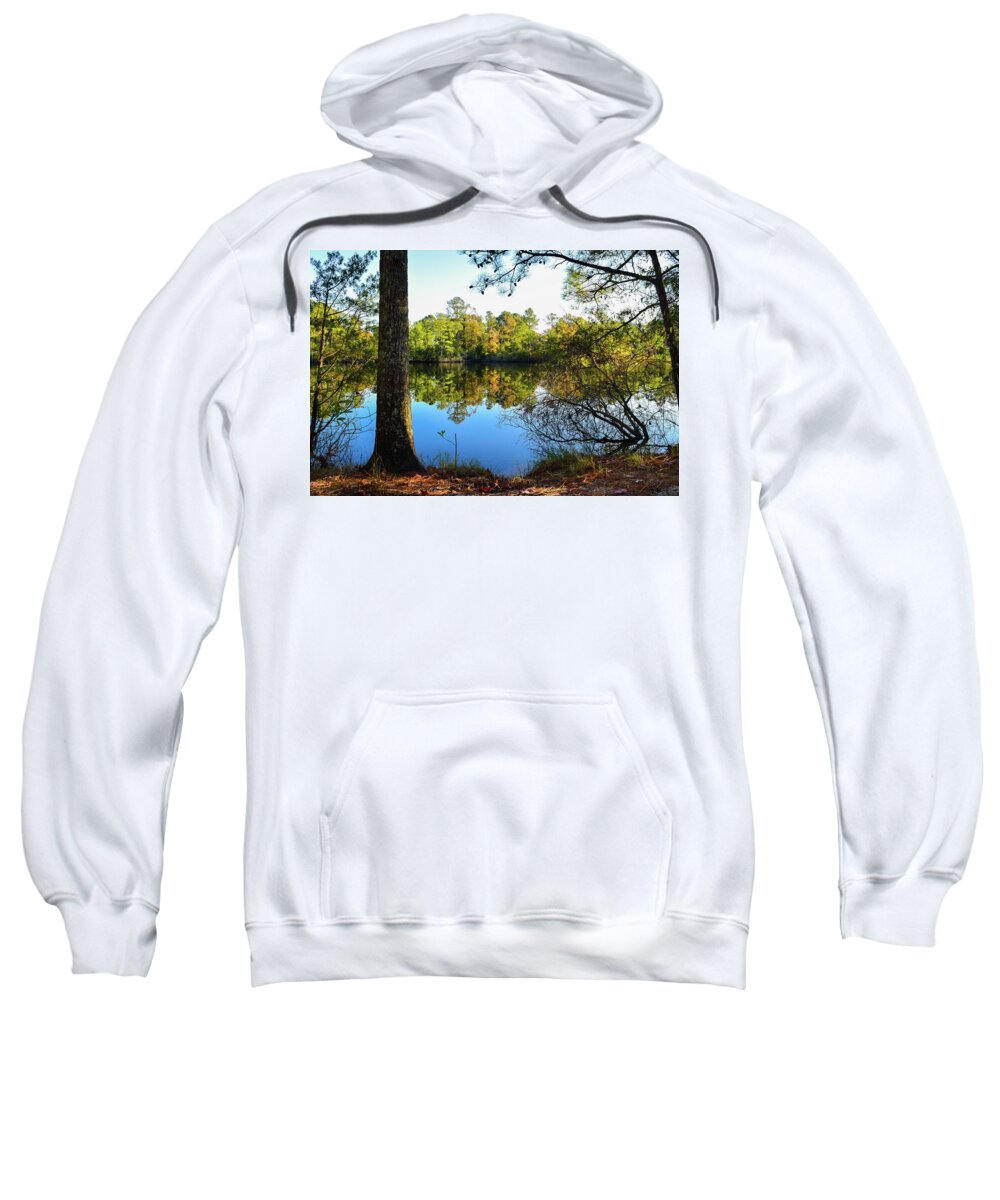Fall Sweatshirt featuring the photograph Early Fall Reflections by Nicole Lloyd