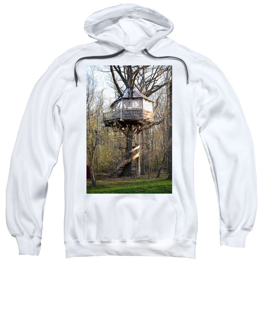 Treehouse Sweatshirt featuring the photograph Early Spring with Pear Tree Blossoms by John Napoli