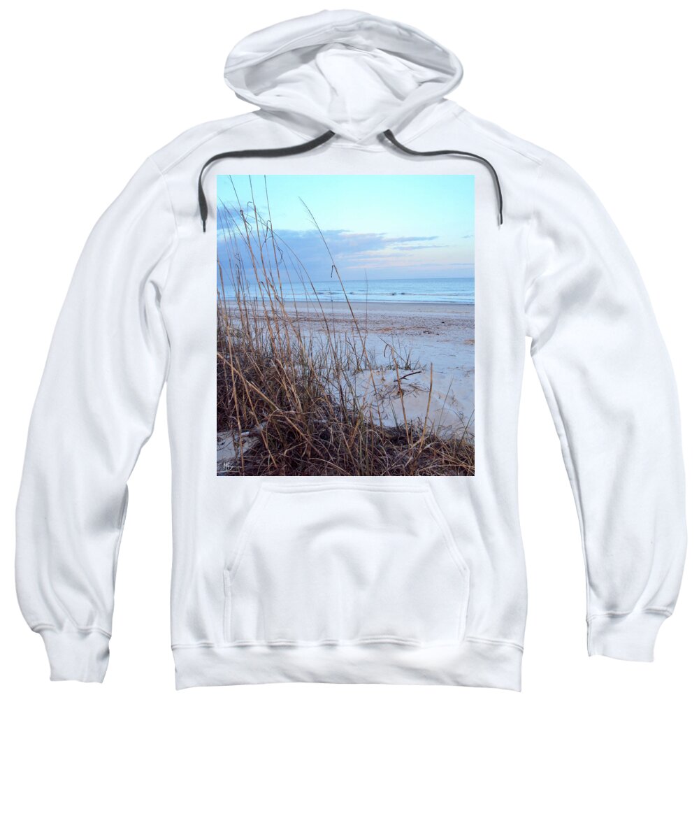 Beach Sweatshirt featuring the photograph East Coast Morning by Mary Anne Delgado