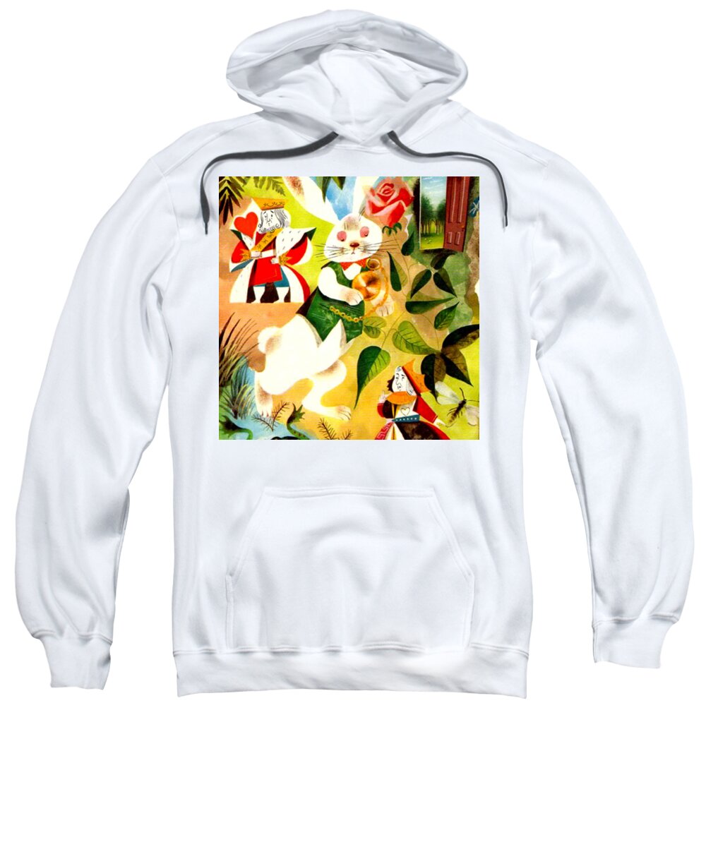 Easter Sweatshirt featuring the digital art Easter Bunny by Marianne Dow