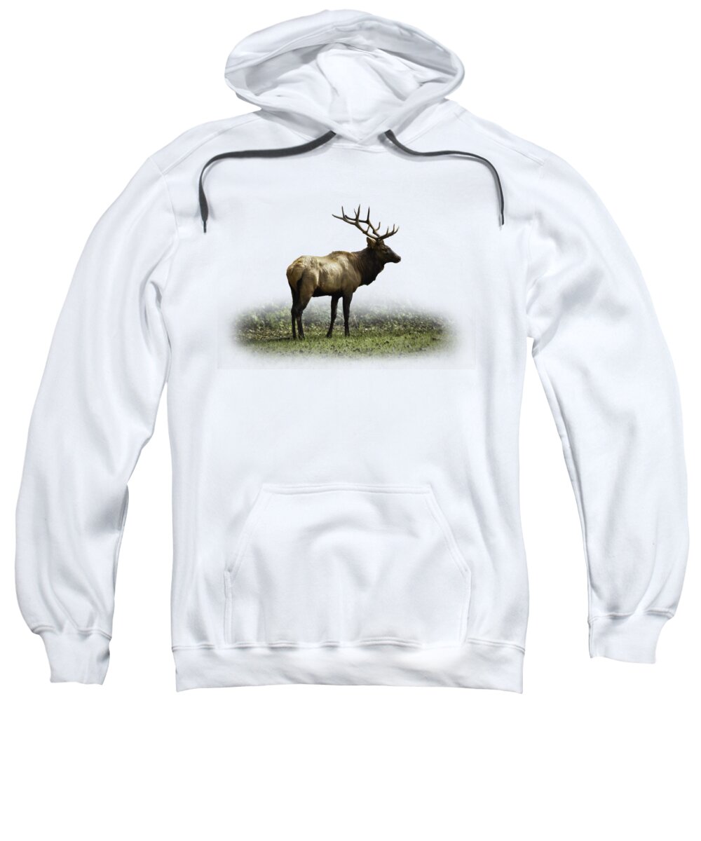 Elk Sweatshirt featuring the photograph Elk III by Debra and Dave Vanderlaan