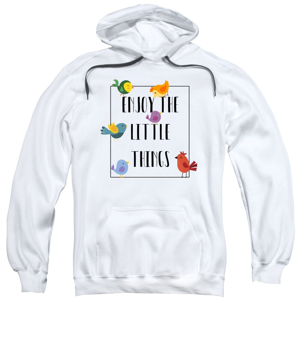 Sky Sweatshirt featuring the painting Enjoy The Little Things by Little Bunny Sunshine