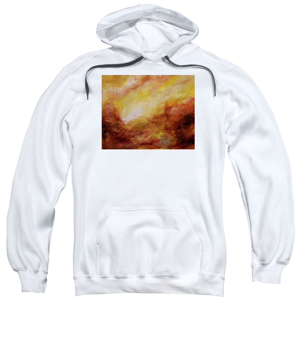 Print Sweatshirt featuring the painting Estudio 1 by Abisay Puentes