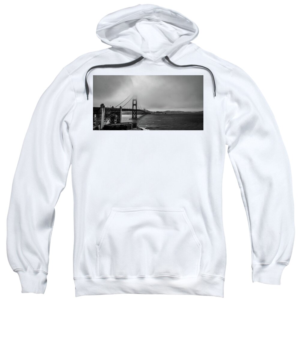 Golden Gate Bridge Sweatshirt featuring the photograph Fog Over The Golden Gate Bridge by Ant Pruitt