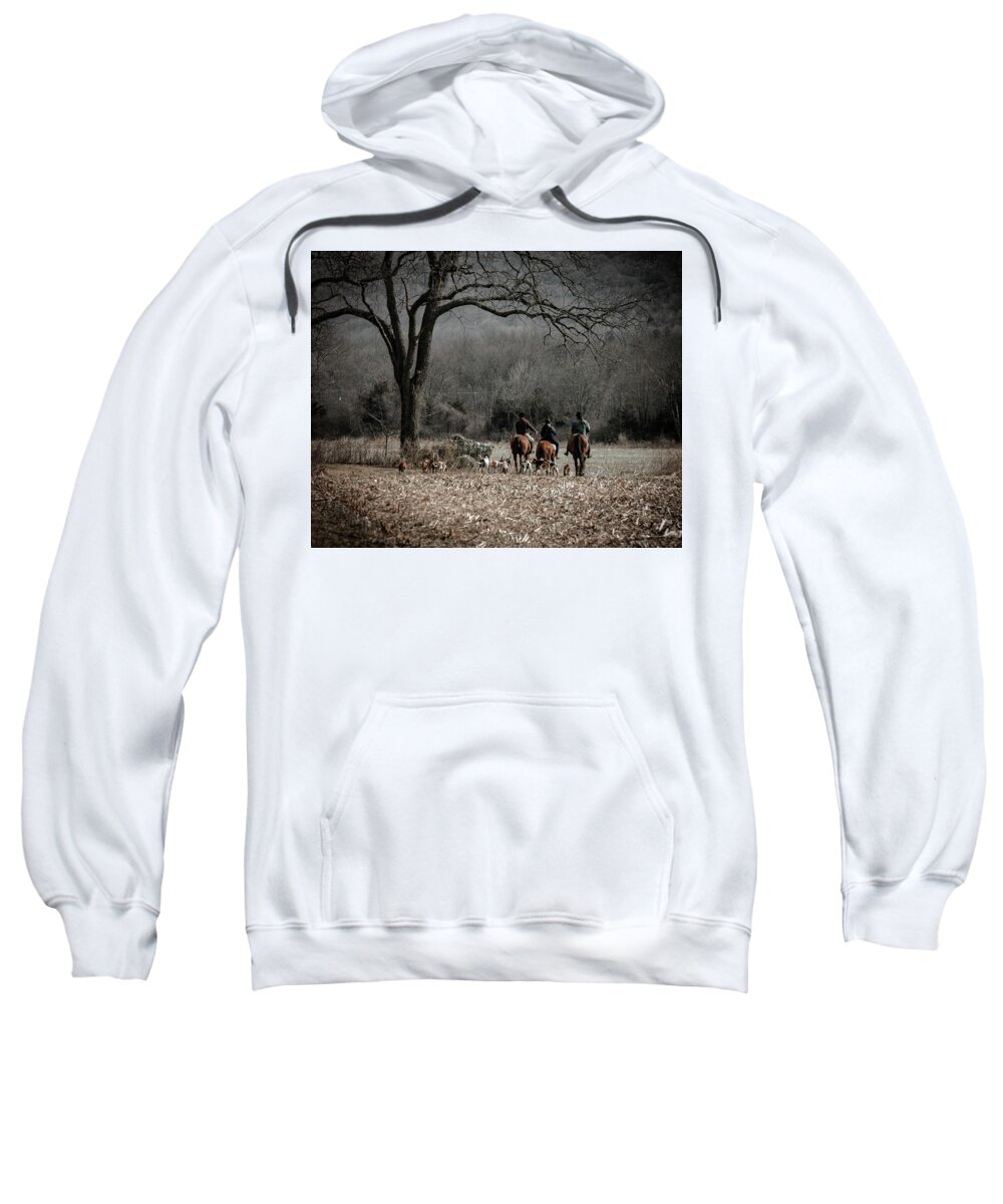 Hunt Sweatshirt featuring the photograph Friends by Pamela Taylor
