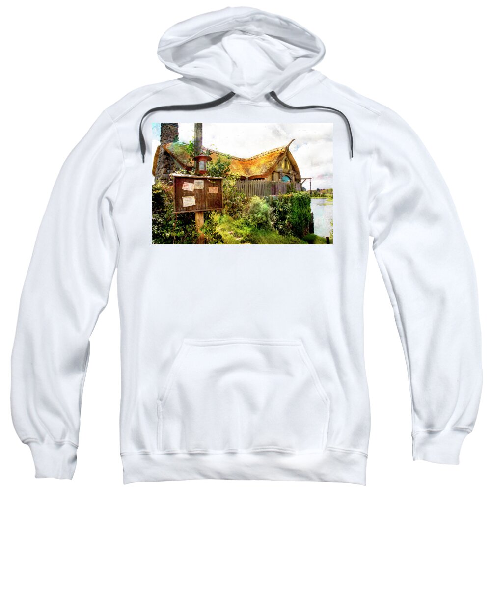Hobbits Sweatshirt featuring the photograph Gathering Place by Kathryn McBride