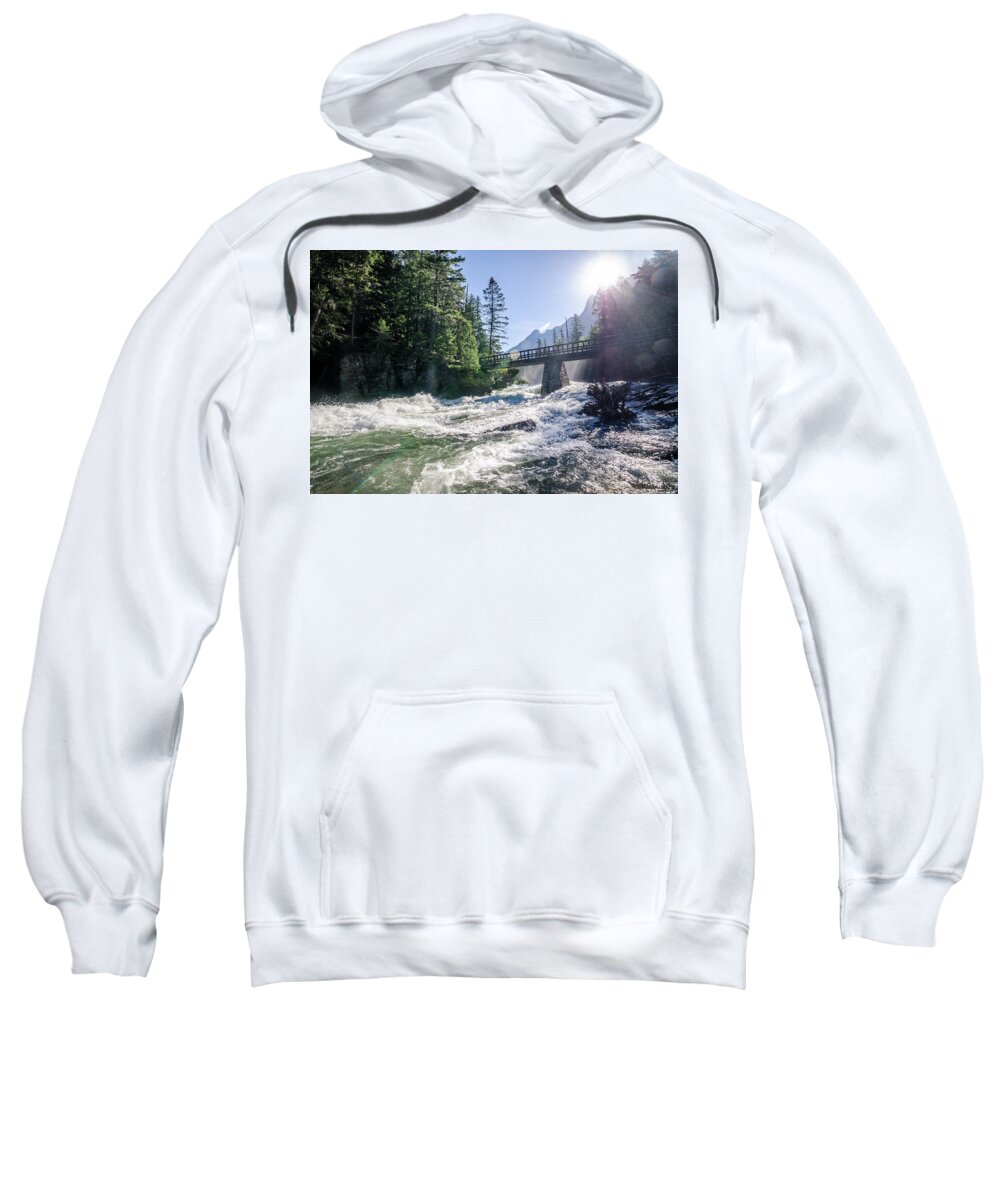 Glacier Sweatshirt featuring the photograph Glacier National Park Beauty by Margaret Pitcher