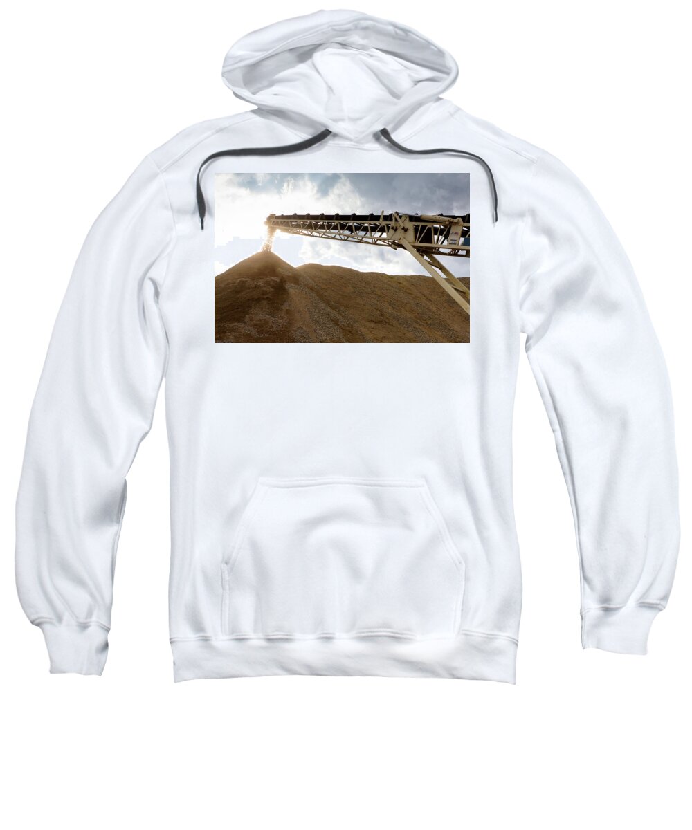 Crush Sweatshirt featuring the photograph Gravel Mountain 2 by David Buhler