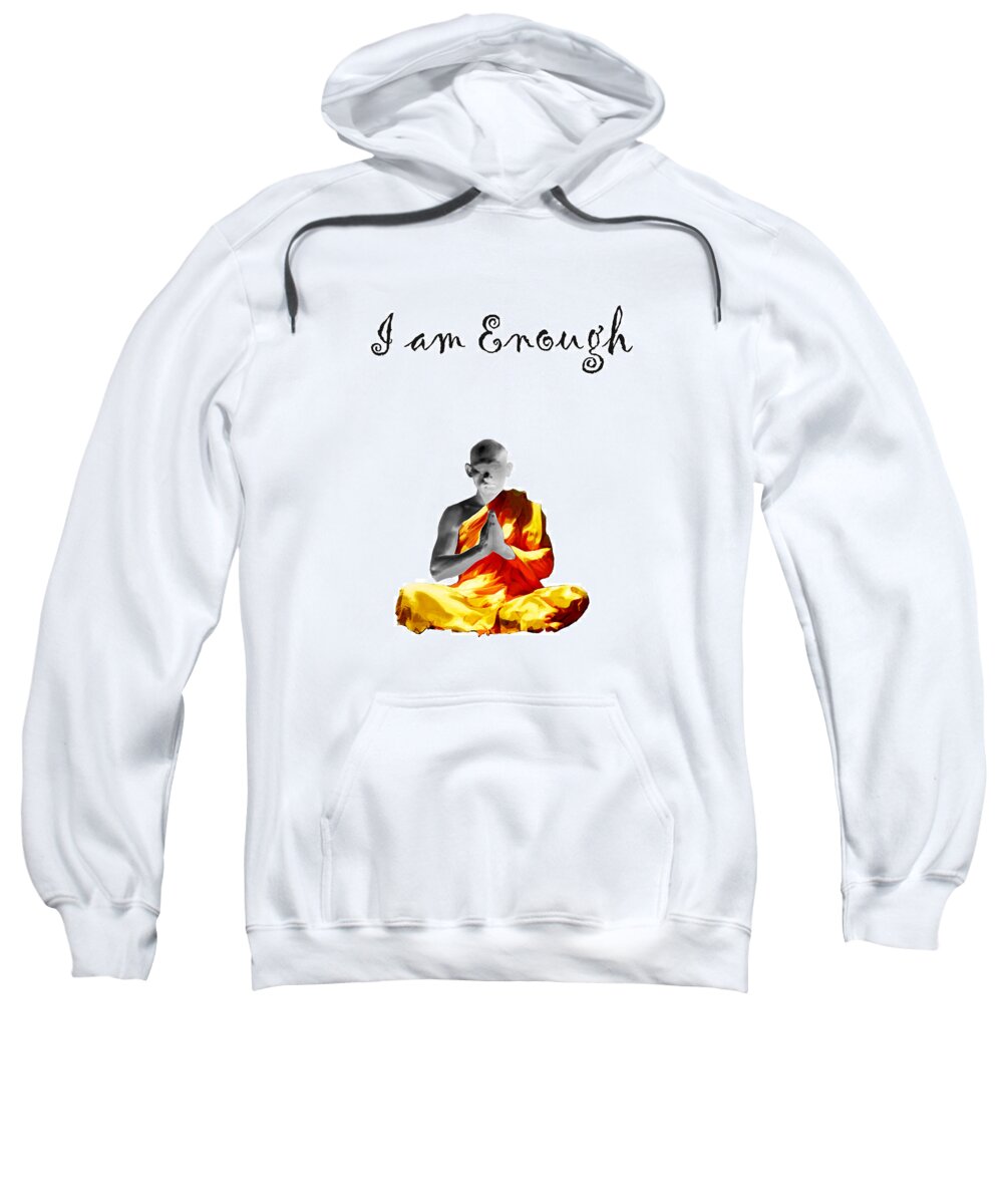 I Am Enough Sweatshirt featuring the painting I am Enough by Carlos Paredes Grogan