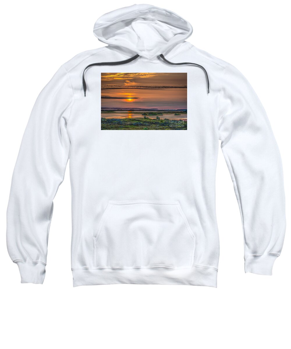 Iceland Sweatshirt featuring the photograph Icelandic sunset by Izet Kapetanovic