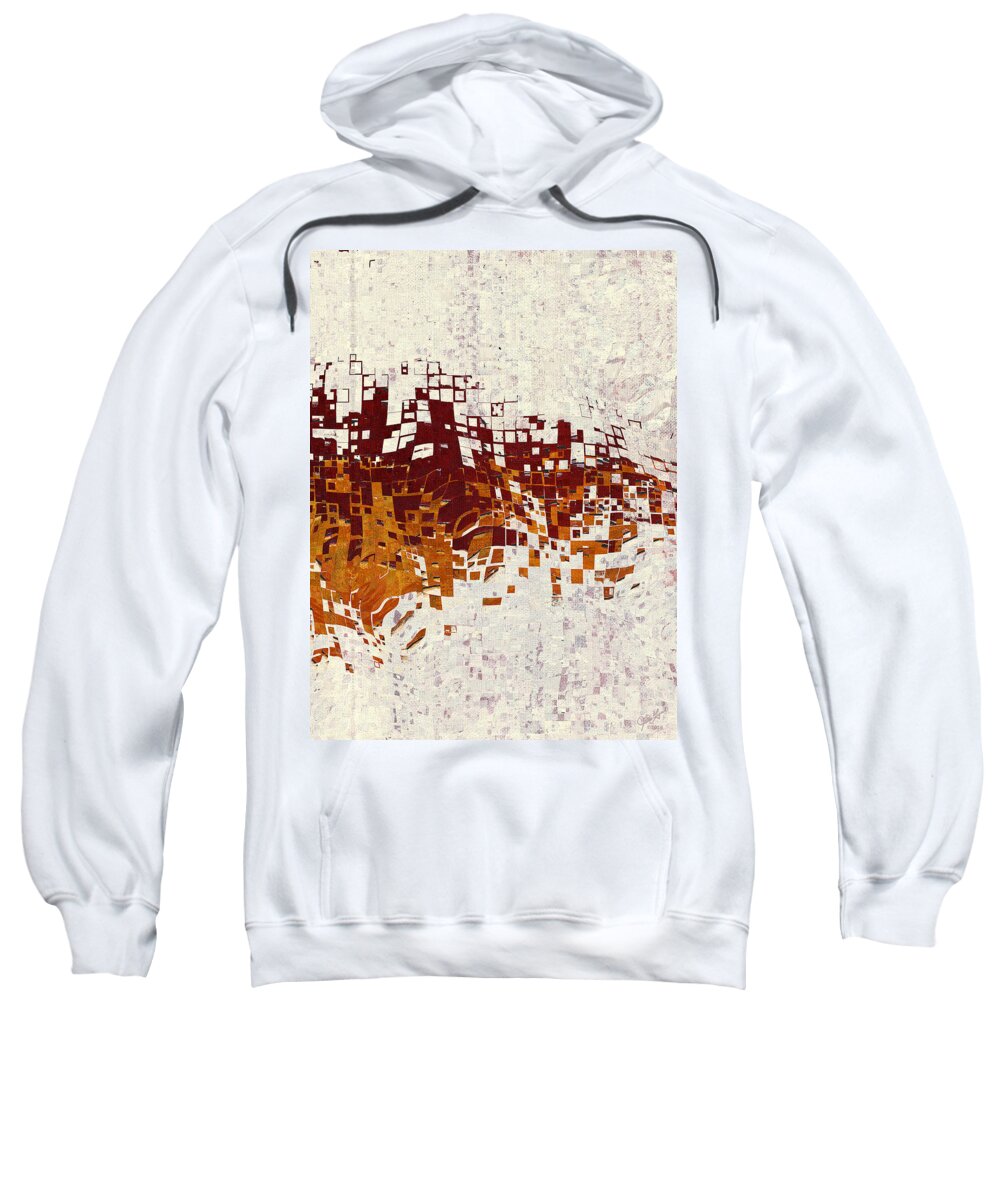 Insync Sweatshirt featuring the digital art Insync by Judi Lynn