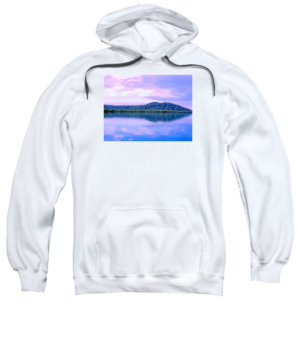 Island Sweatshirt featuring the photograph Island Reflection Purple Haze by Michael Blaine