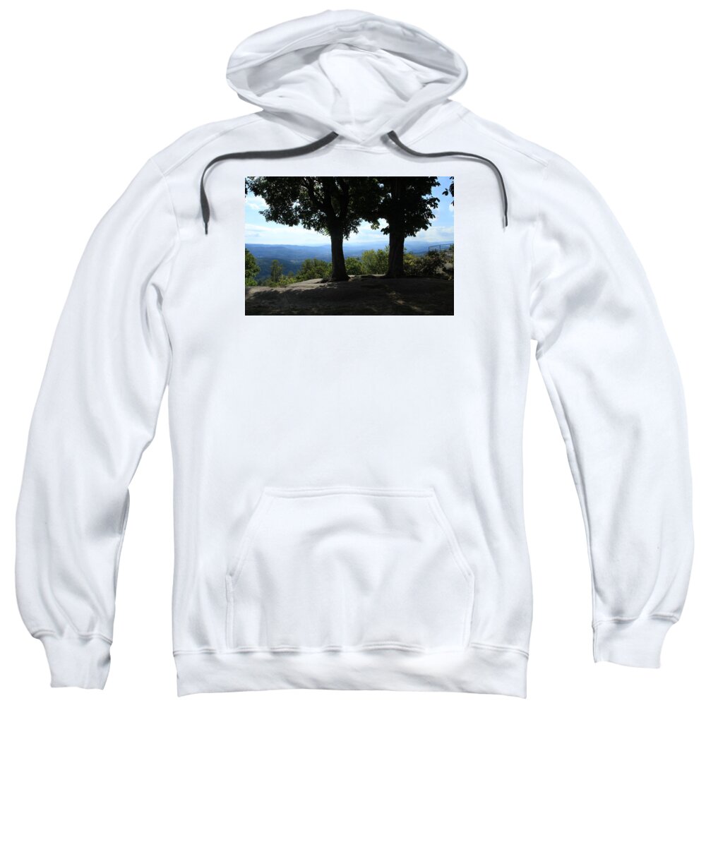 Tri-state View Sweatshirt featuring the photograph Jump Off Rock View by Karen Ruhl