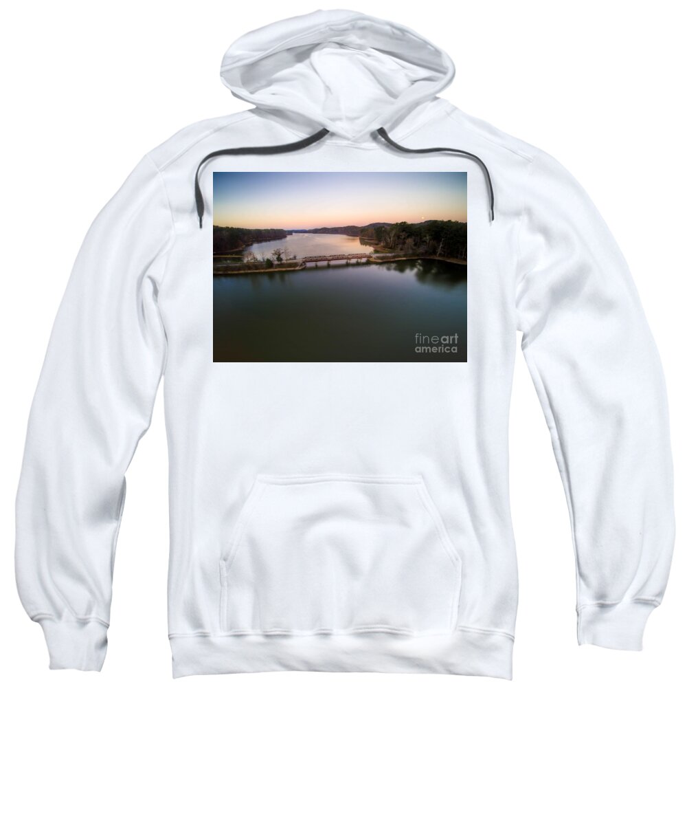 Lake Purdy Sweatshirt featuring the photograph Lake Purdy At Grants Mill by Ken Johnson