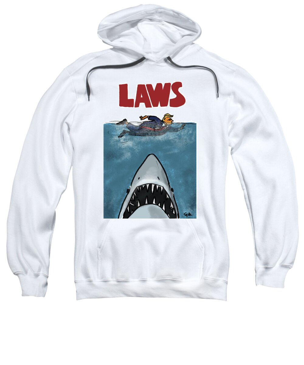 Laws Sweatshirt featuring the drawing Laws by Sofia Warren