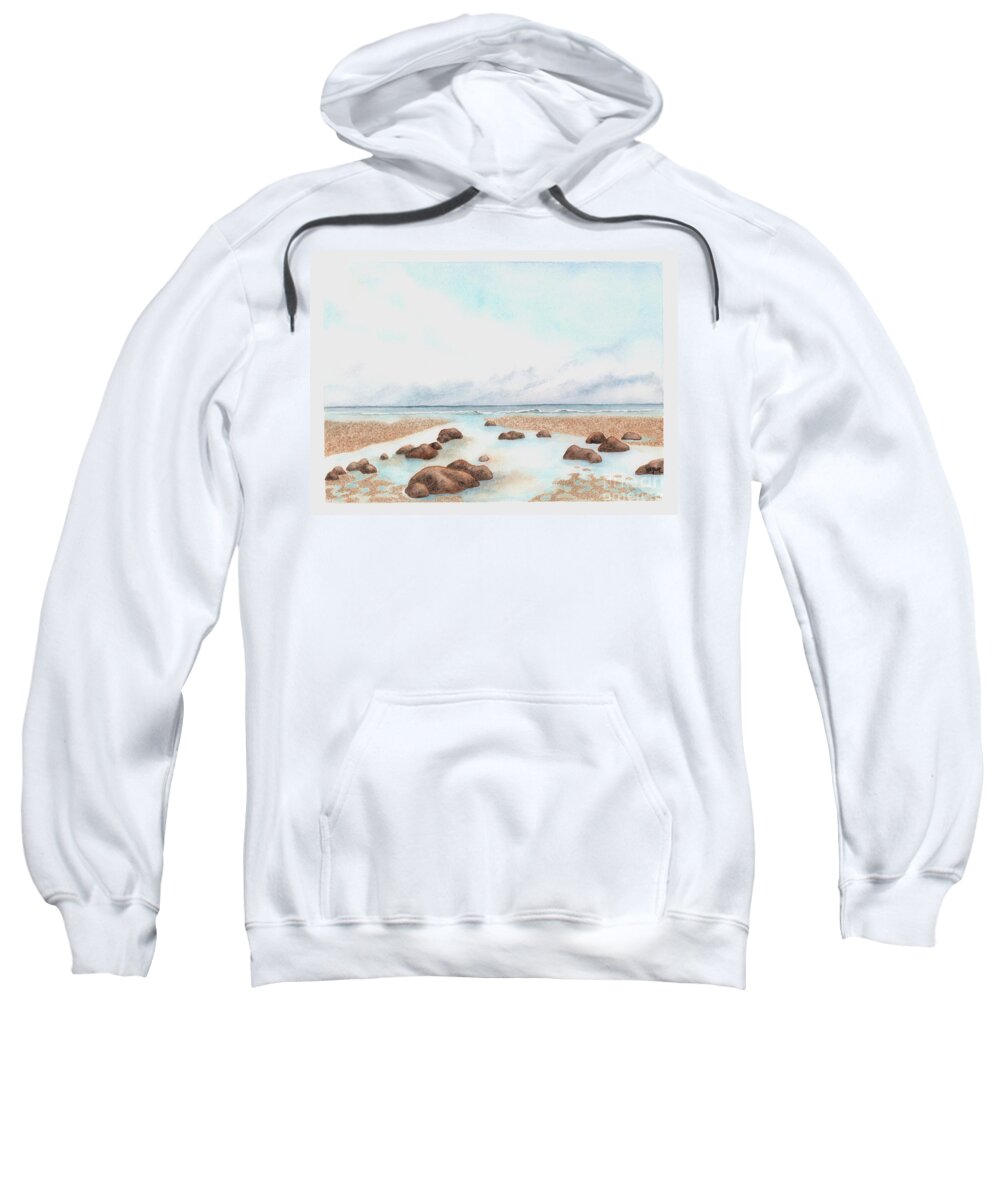 Beach Sweatshirt featuring the painting Lazy Day by Hilda Wagner