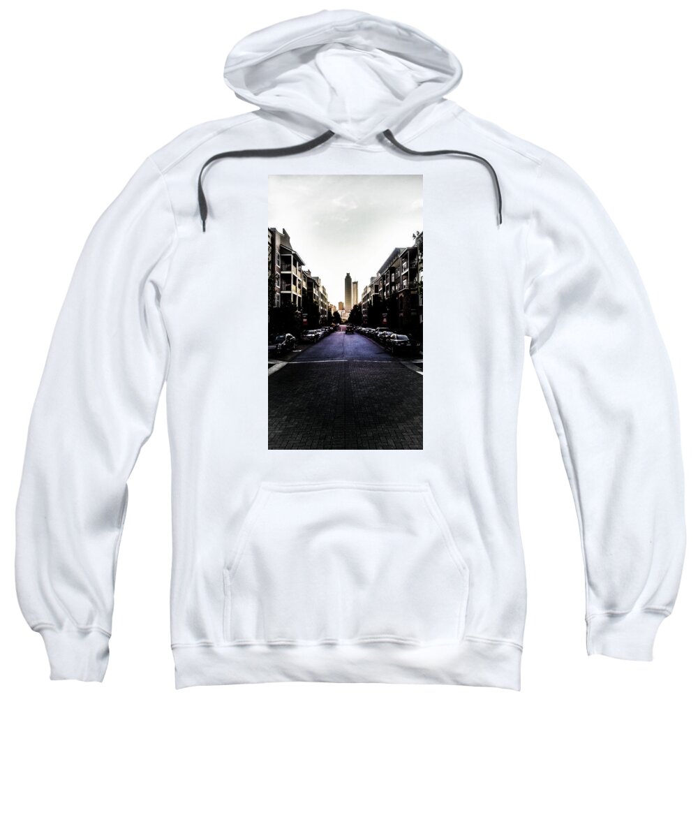 City Sweatshirt featuring the photograph Leading Lines by Mike Dunn